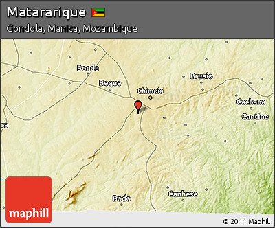 Physical 3D Map of Matararique