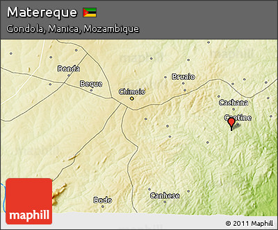 Physical 3D Map of Matereque