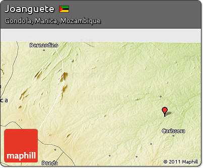 Physical 3D Map of Joanguete