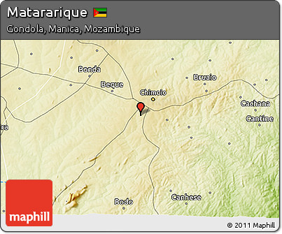 Physical 3D Map of Matararique