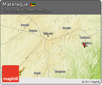 Physical 3D Map of Matereque