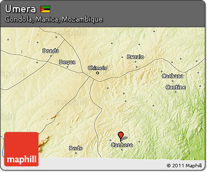 Physical 3D Map of Umera