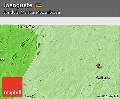 Political 3D Map of Joanguete