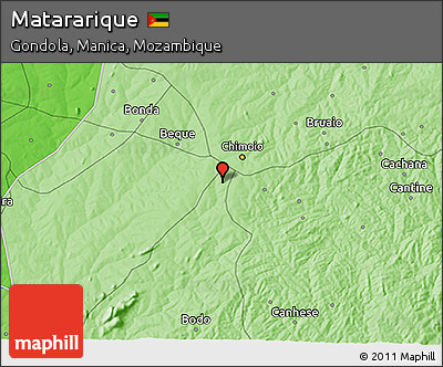 Political 3D Map of Matararique