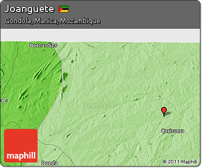 Political 3D Map of Joanguete