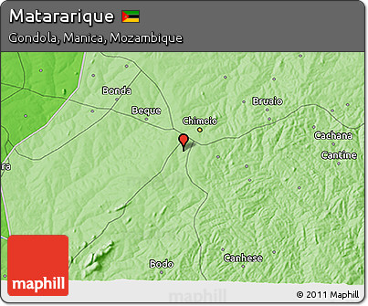 Political 3D Map of Matararique