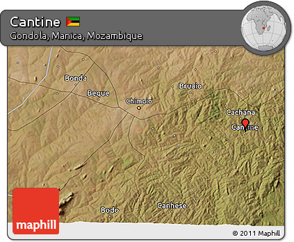 Satellite 3D Map of Cantine