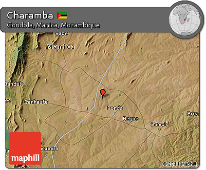 Satellite 3D Map of Charamba