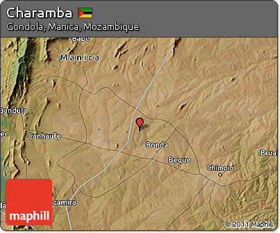 Satellite 3D Map of Charamba