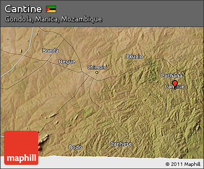 Satellite 3D Map of Cantine