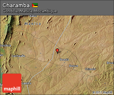 Satellite 3D Map of Charamba