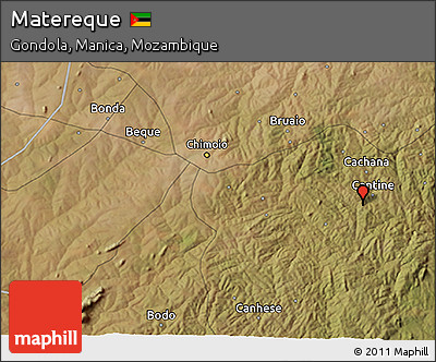 Satellite 3D Map of Matereque