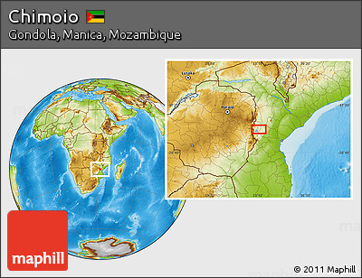 Physical Location Map of Chimoio