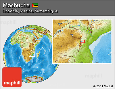Physical Location Map of Machucha