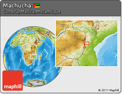 Physical Location Map of Machucha