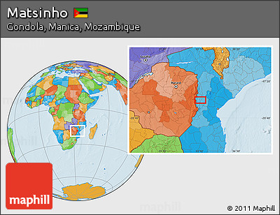 Political Location Map of Matsinho