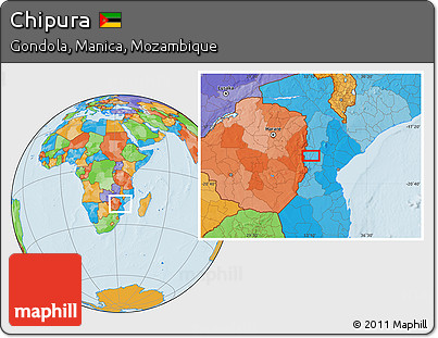 Political Location Map of Chipura