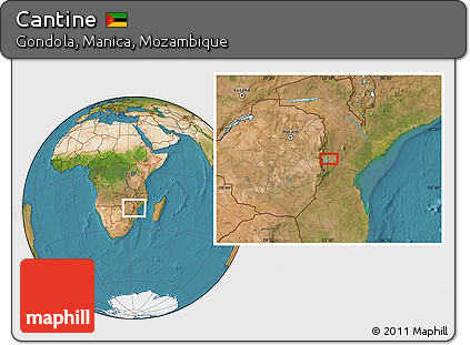 Satellite Location Map of Cantine