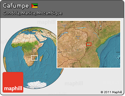 Satellite Location Map of Cafumpe