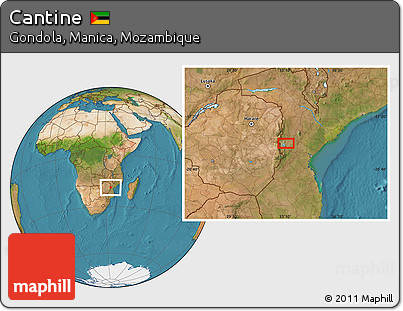 Satellite Location Map of Cantine