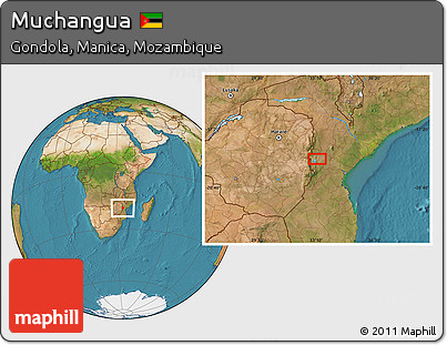 Satellite Location Map of Muchangua
