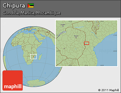 Savanna Style Location Map of Chipura