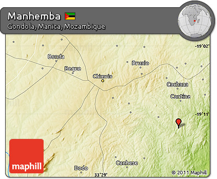 Physical Map of Manhemba
