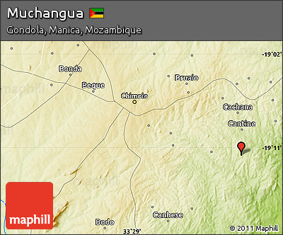 Physical Map of Muchangua