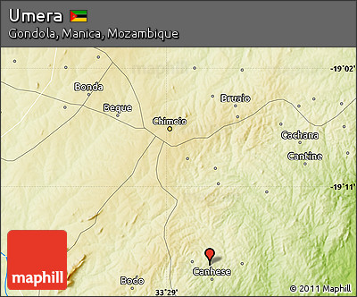 Physical Map of Umera