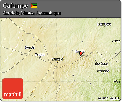 Physical Map of Cafumpe