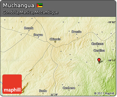 Physical Map of Muchangua