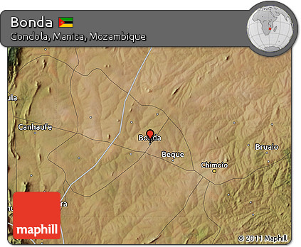 Satellite Map of Bonda