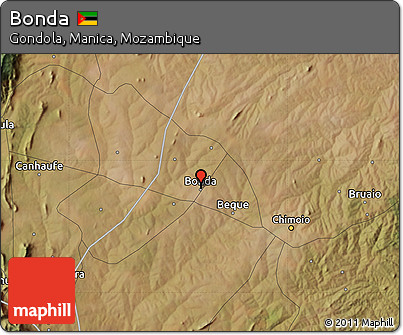 Satellite Map of Bonda