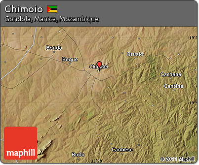 Satellite Map of Chimoio