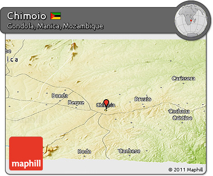 Physical Panoramic Map of Chimoio