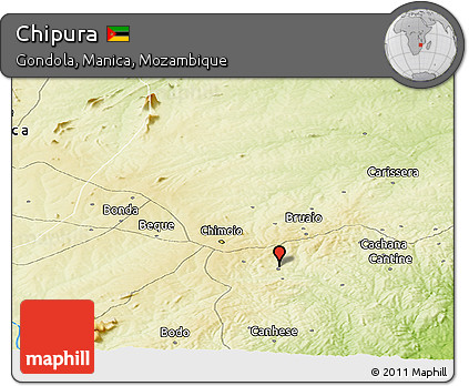 Physical Panoramic Map of Chipura