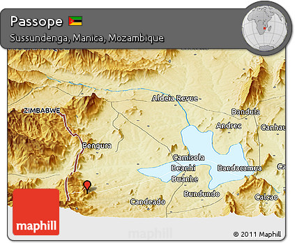 Physical Panoramic Map of Passope