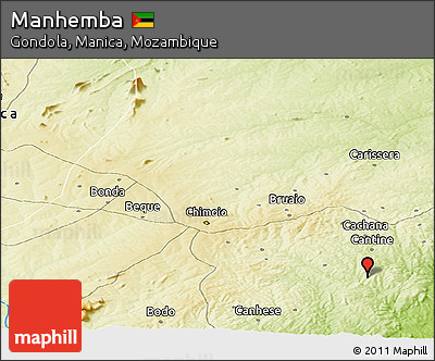 Physical Panoramic Map of Manhemba
