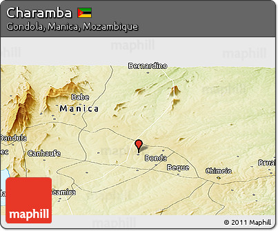 Physical Panoramic Map of Charamba