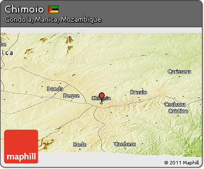 Physical Panoramic Map of Chimoio