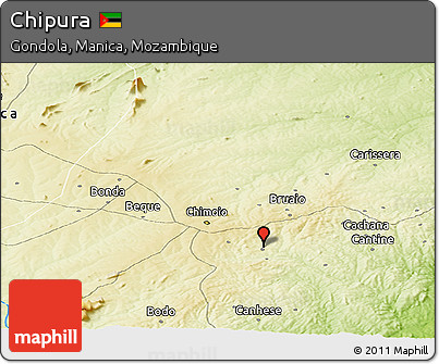 Physical Panoramic Map of Chipura