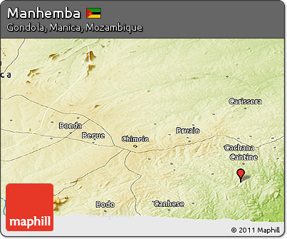 Physical Panoramic Map of Manhemba