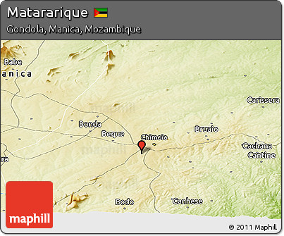 Physical Panoramic Map of Matararique