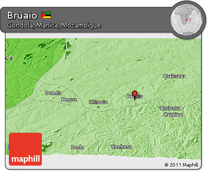 Political Panoramic Map of Bruaio