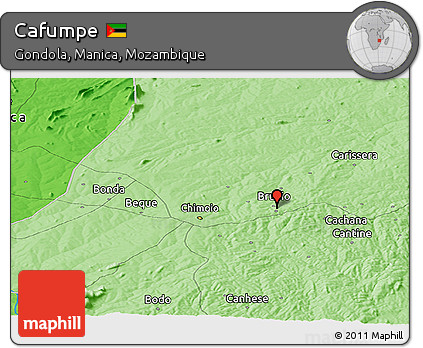 Political Panoramic Map of Cafumpe
