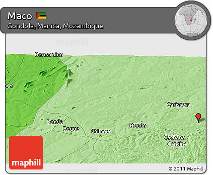 Political Panoramic Map of Maco