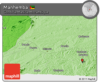 Political Panoramic Map of Manhemba