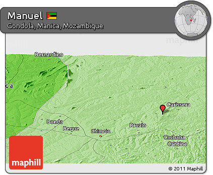 Political Panoramic Map of Manuel
