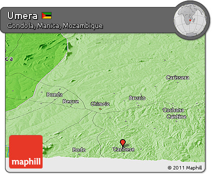 Political Panoramic Map of Umera