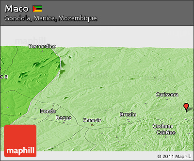 Political Panoramic Map of Maco